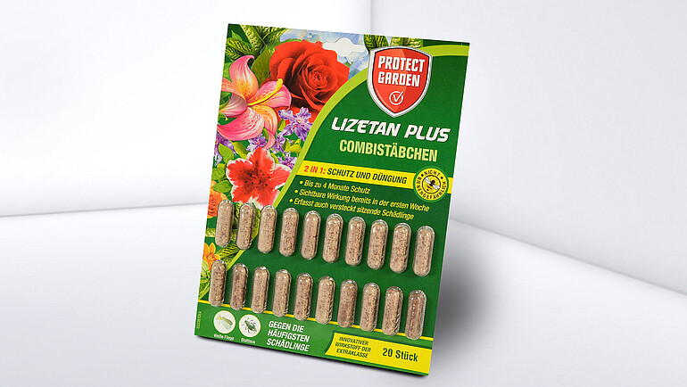 Blister packaging for fertiliser sticks