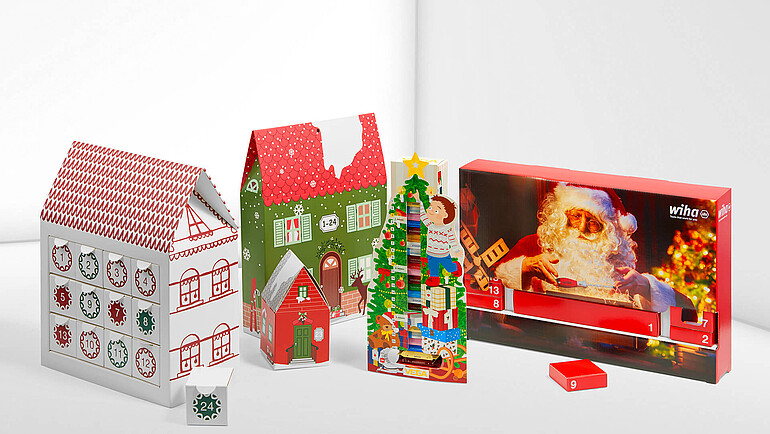 Sustainable Advent calendar with individual design and shape