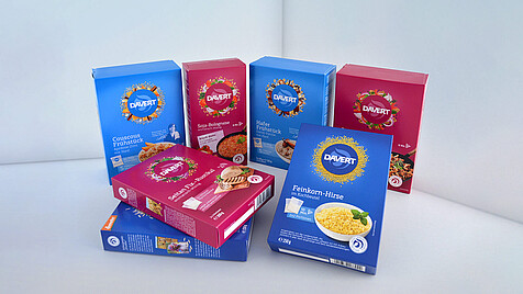A range of folding boxes for food